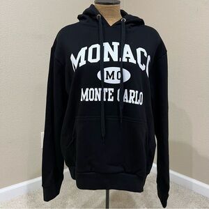 Monaco Monte Carlo Black Sweatshirt Hoodie Men Size XL New Hooded Gravitee NWT